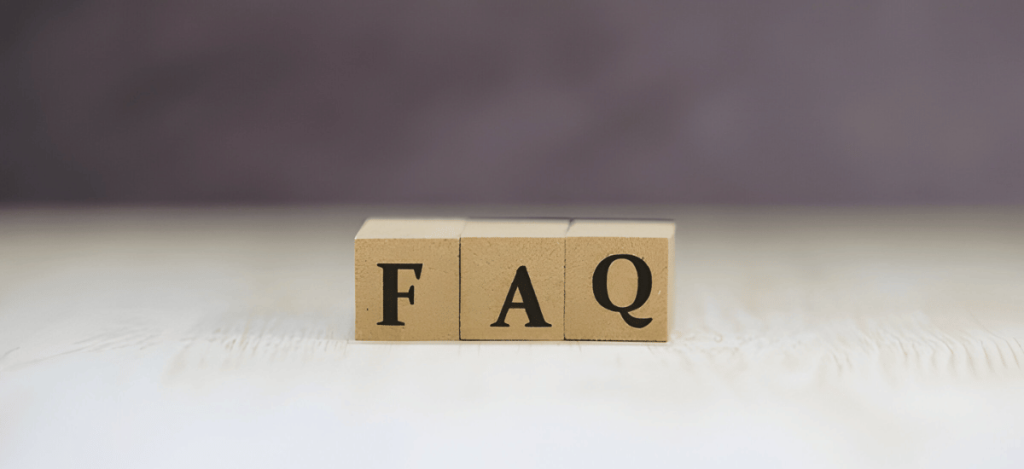 FAQ blocks symbolizing frequently asked questions about cookie dough fundraisers.