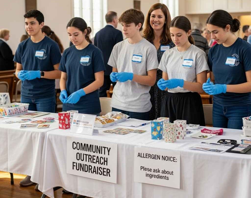 Safe and volunteer-friendly church youth fundraiser with clear roles and supervision.