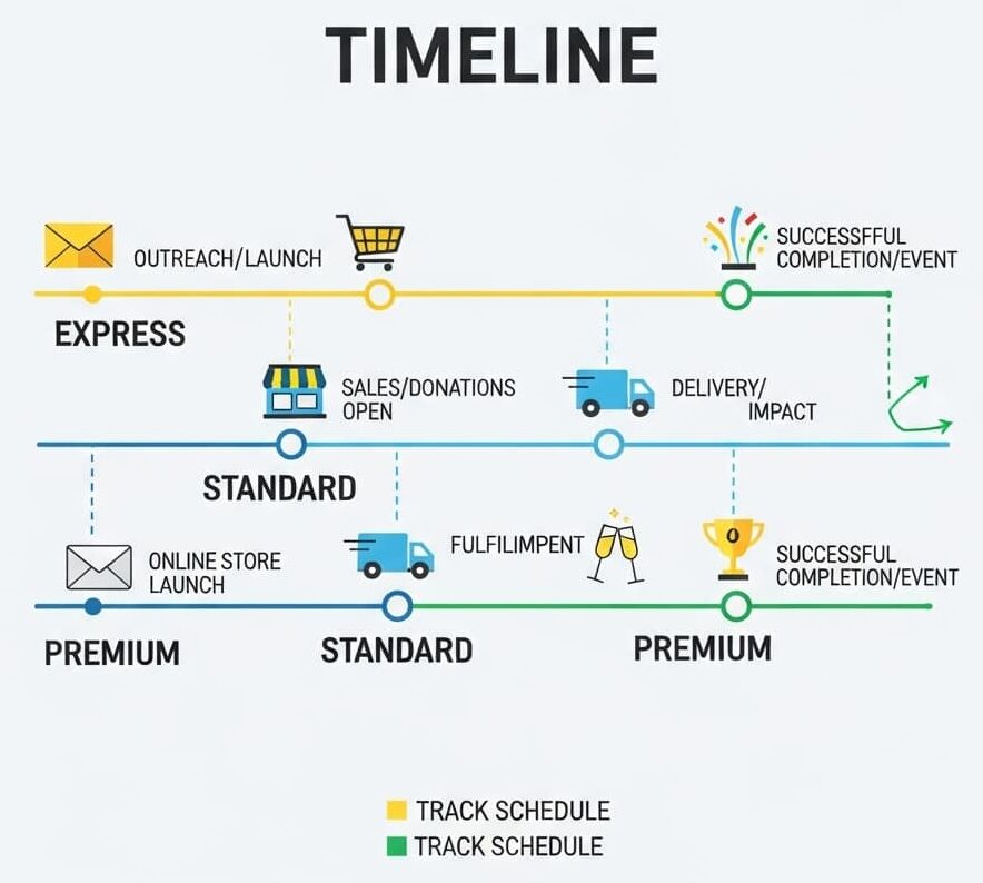 Flexible Kernels Popcorn fundraising timelines for fast or extended school campaigns