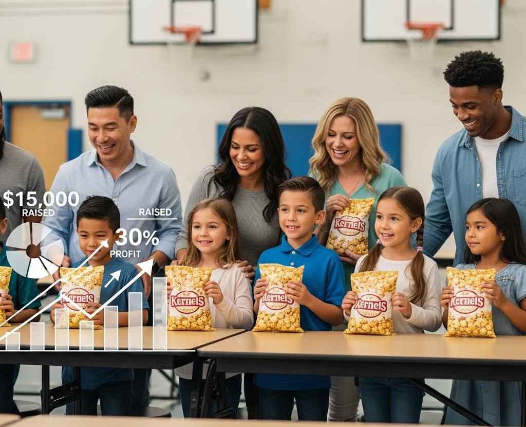 Kernels Popcorn fundraising playbook with online tools and planning resources for PTAs and school groups