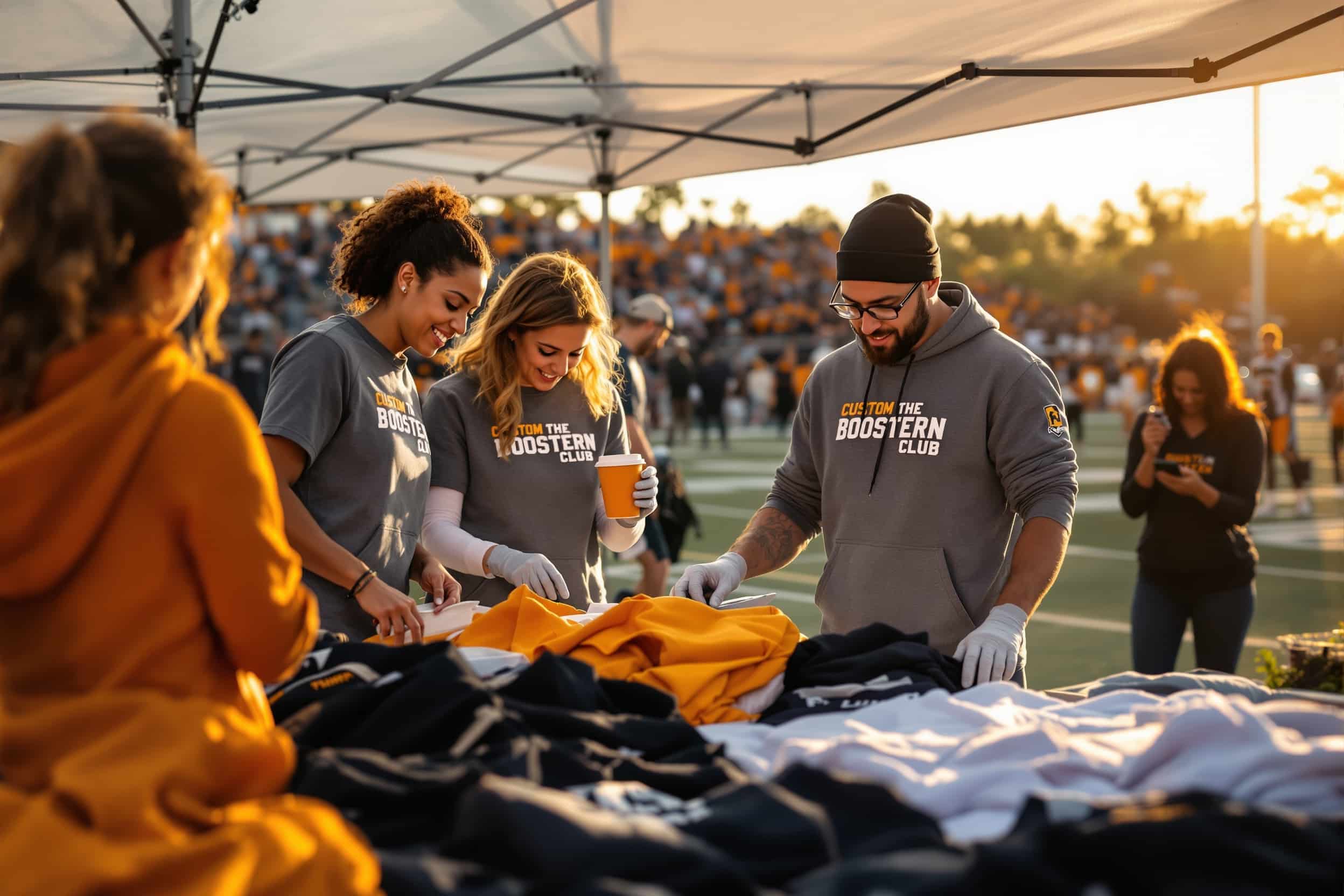 Booster club apparel fundraisers