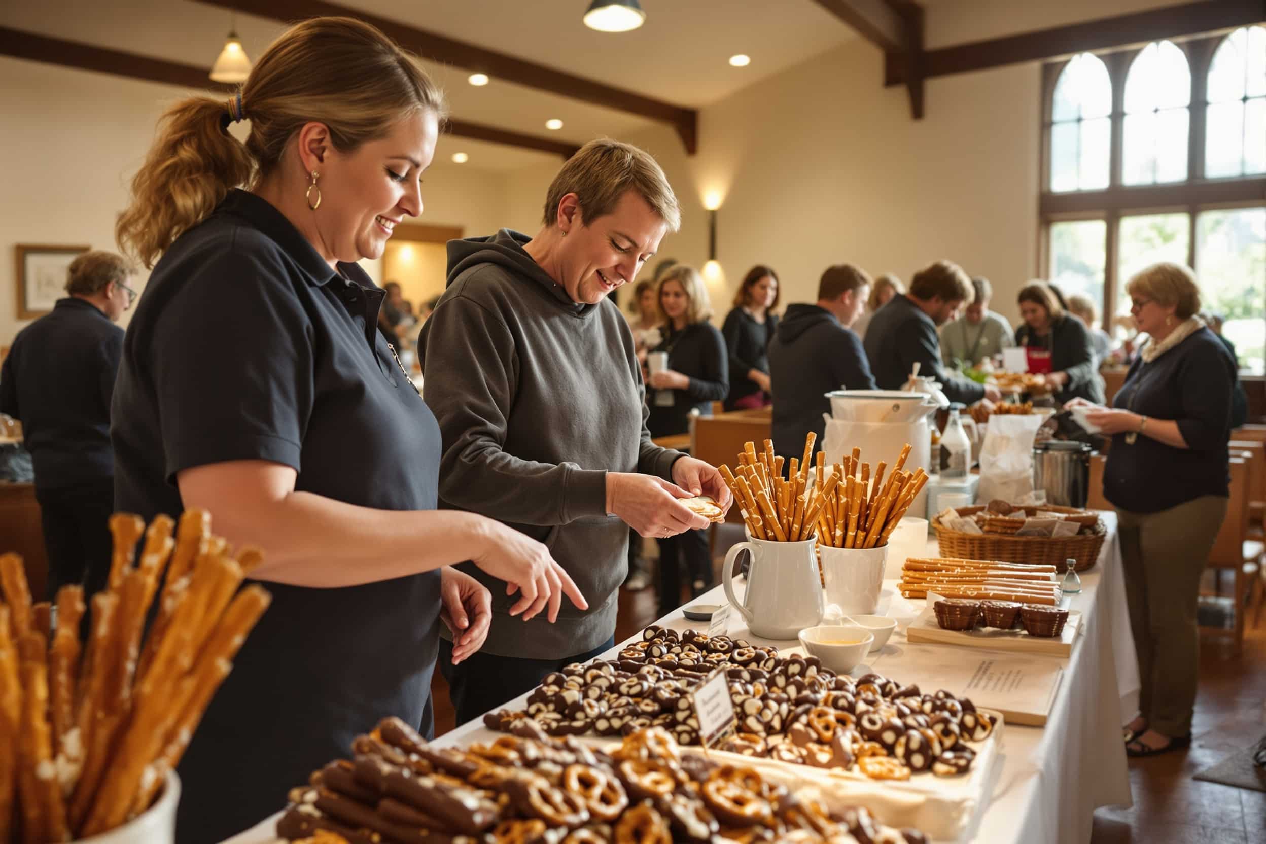 Church and community pretzel rods fundraisers