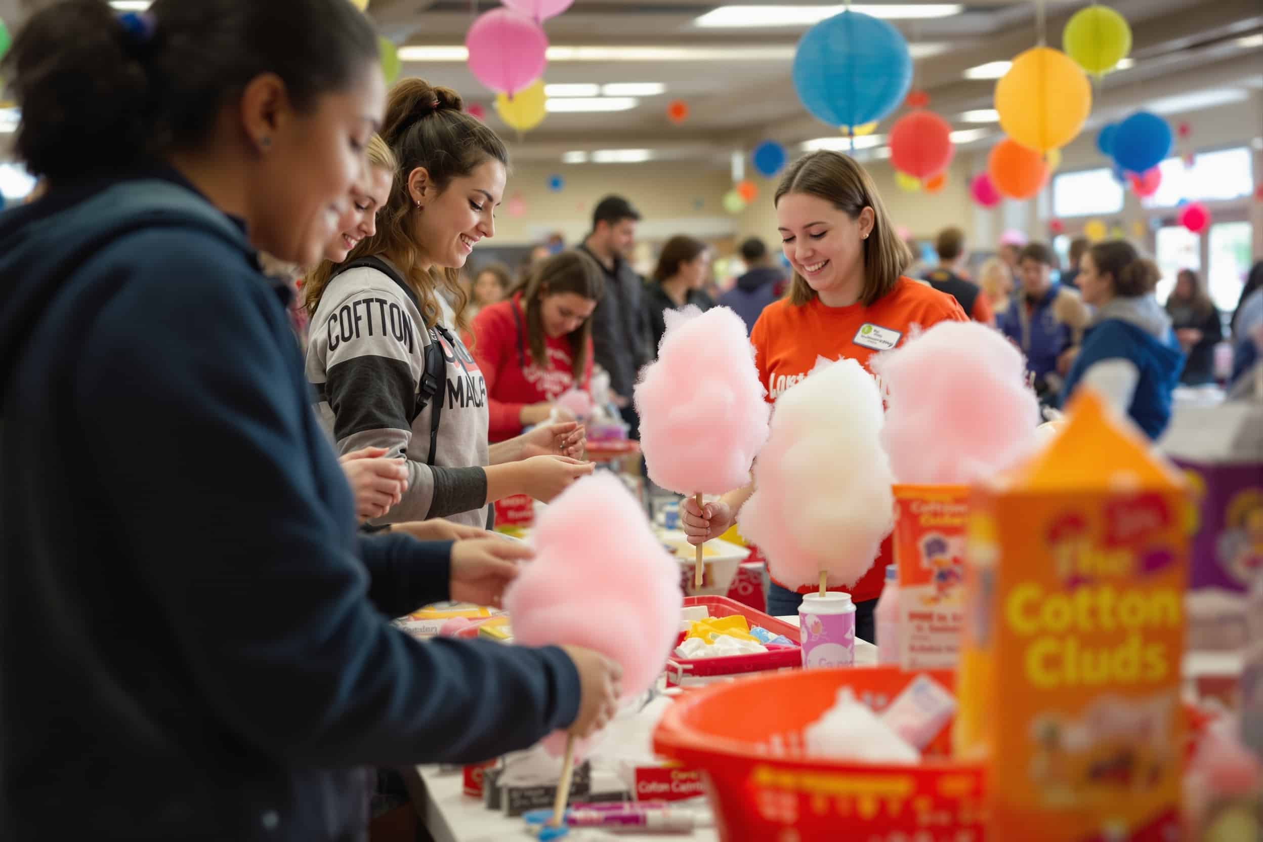 Club and youth group cotton candy fundraisers