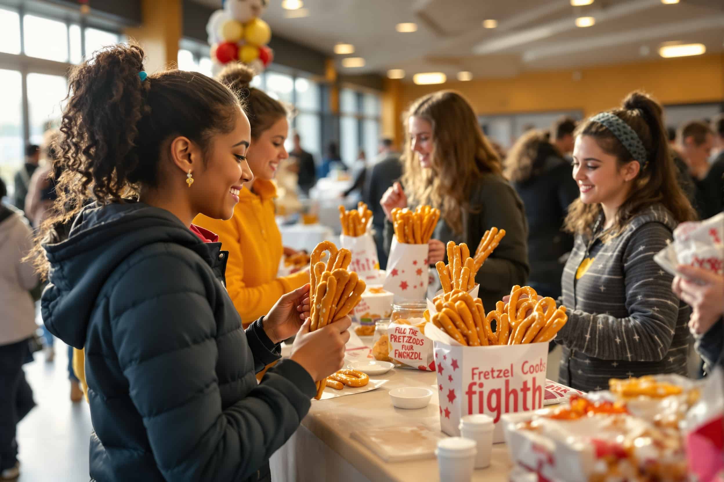 Club and youth group pretzel rods fundraisers