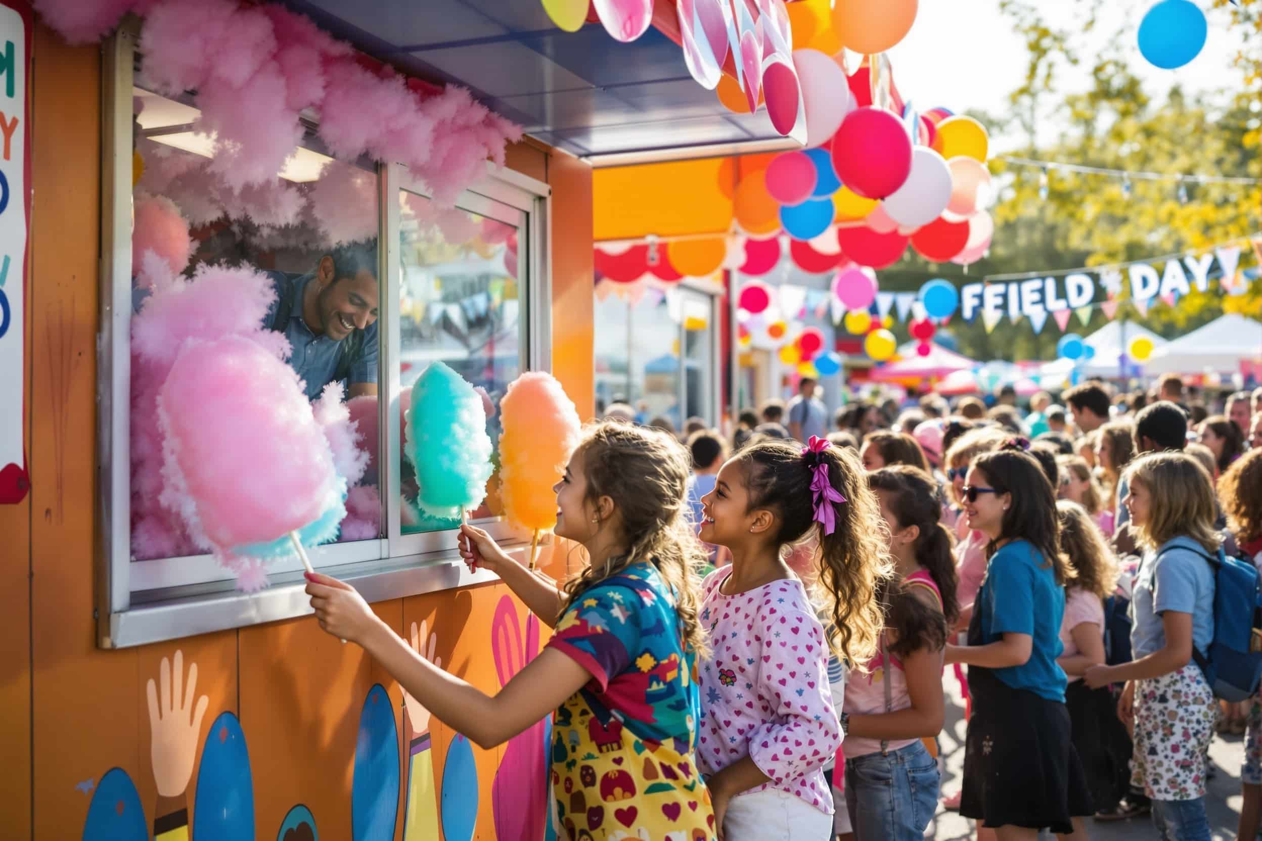 School cotton candy fundraisers