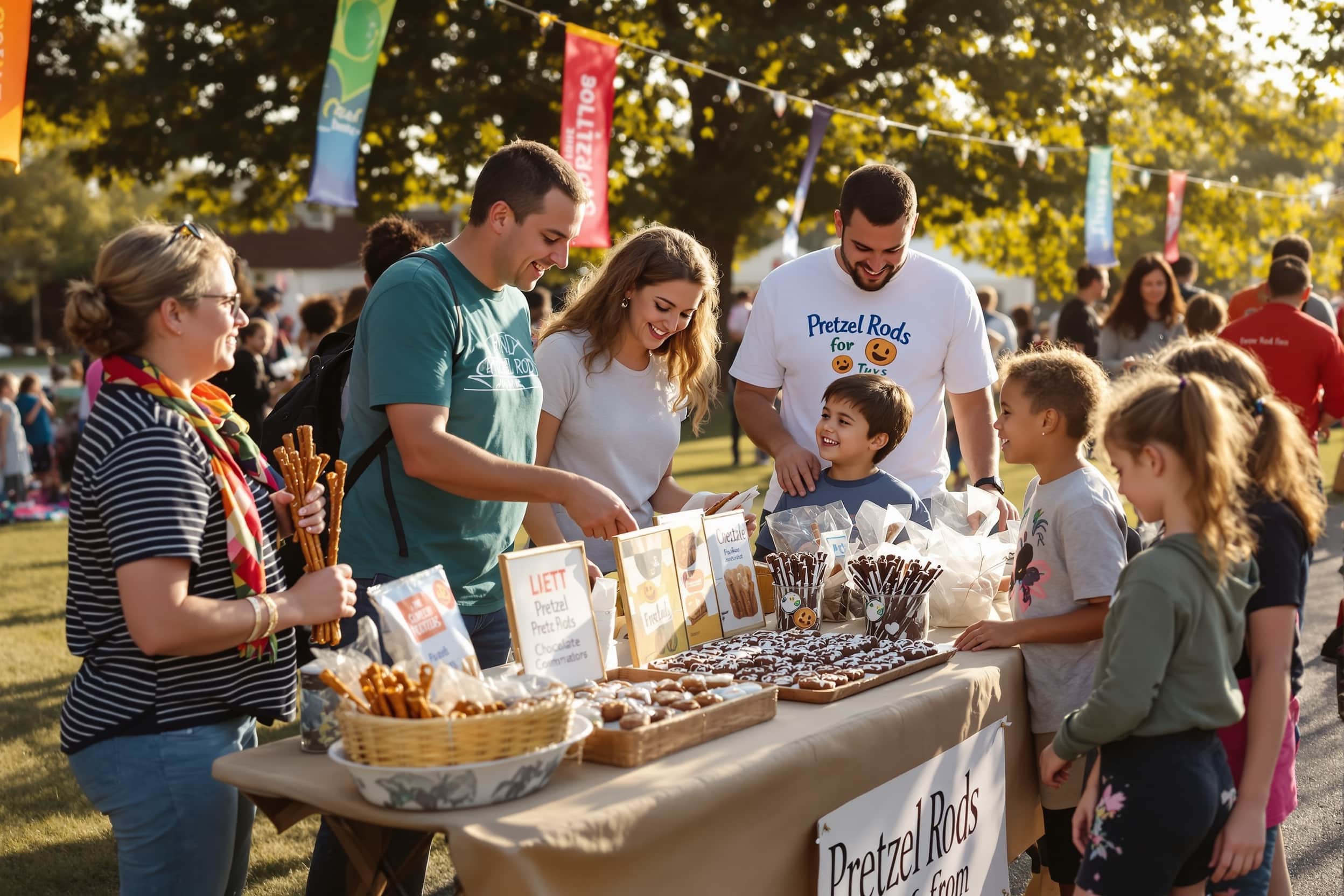 School pretzel rods fundraisers