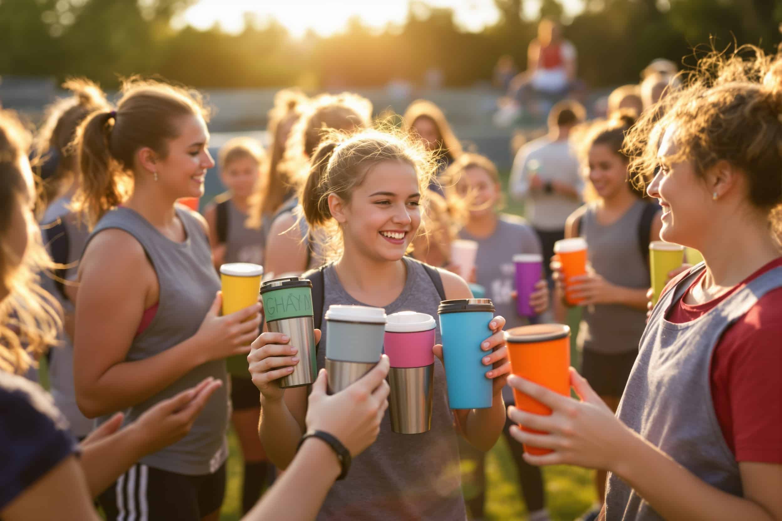 Sports team and booster club tumbler fundraisers