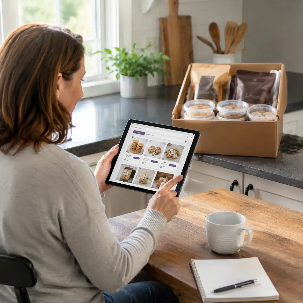 Supporter ordering fundraising products online for direct delivery to their home.
